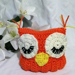 Crochet Owl Beanie for baby